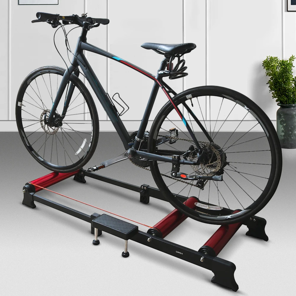 Lixada велосипедный роликовый тренажер для внутреннего велосипеда, велосипедный тренажер, тренировочная станция, параболические ролики, велотренажер, фитнес-стенд, инструмент
