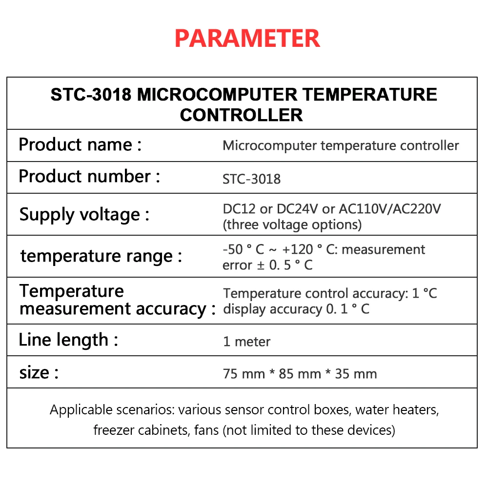 STC-1000 STC-3000 STC-3008 STC-3018 светодиодный цифровой Температура контроллер термостат терморегулятор инкубатор 12V 24V 110V 220V