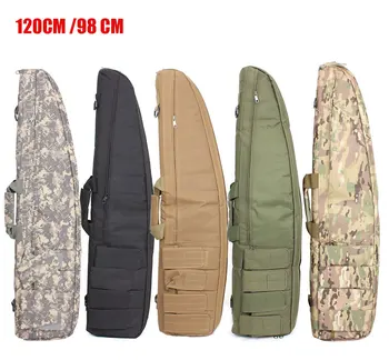 

Top Quality 120/98 cm Tactical Gun Bag Outdoor Military Hunting Bag Padded Barrel Carrying Gun Bag Case For Rifle Accessories