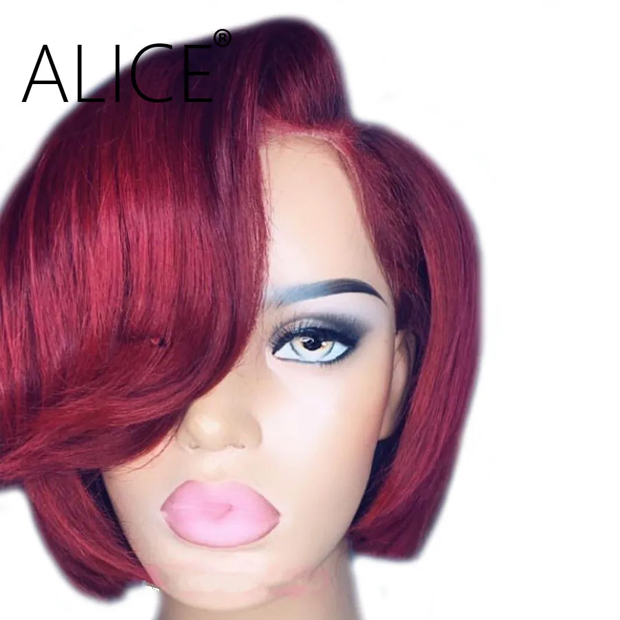 bob wigs lace front human hair wig