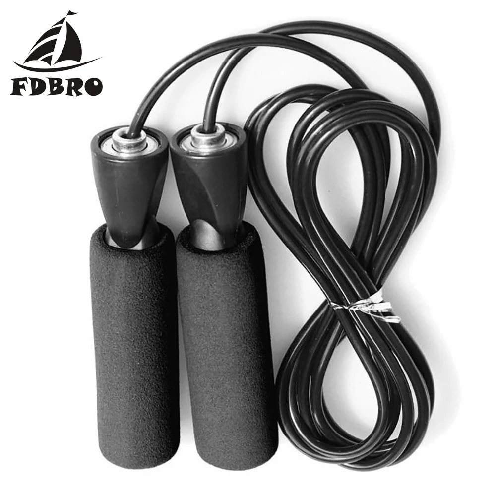FDBRO Workout Adjustable Boxing Skipping Sport Jump Rope Bearing Skip