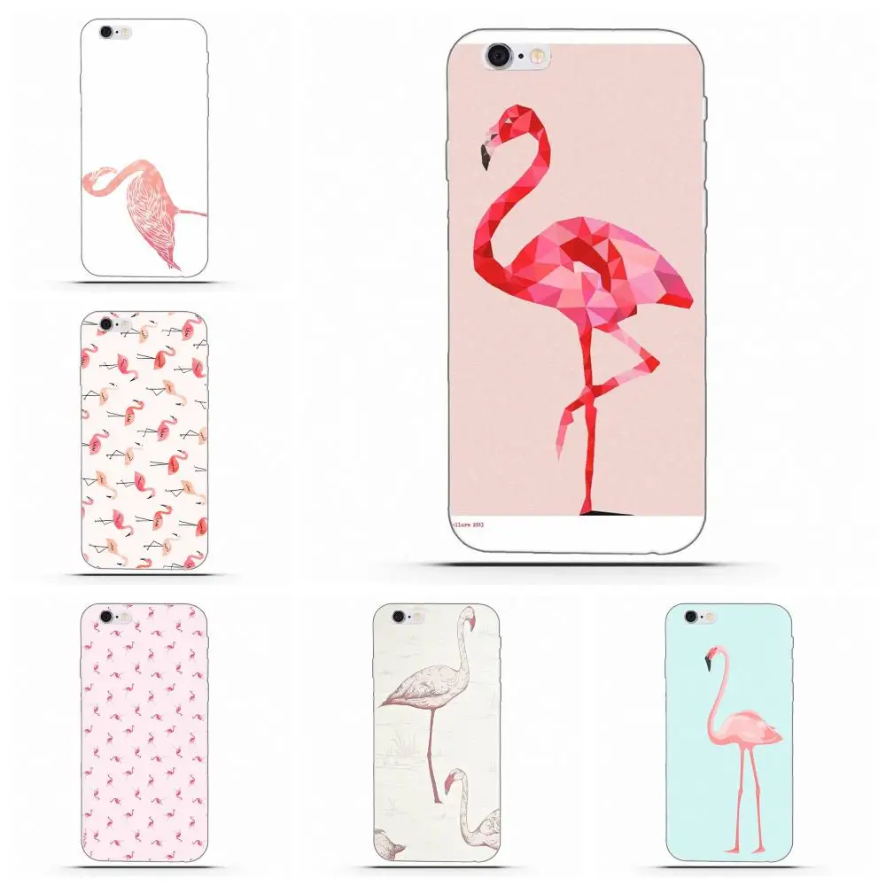 Wexoeq Geometric Flamingo TPU Hotsales For Apple iPhone 4 4S 5 5C 5S SE 6 6S 7 8 Plus X | Мобильные телефоны и аксессуары