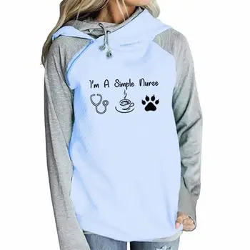 

Hoodies For Women Letters Print Zipper Decoration Kawaii Hoodies Women Sweatshirt Femmes Tops Funny Clothings 2018 Pockets Plus