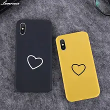 Мягкий силиконовый чехол для телефона Apple Iphone 8 8 plus 7 6 6S 5 5S Plus SE XS Max XR X Love Heart Ультратонкий чехол