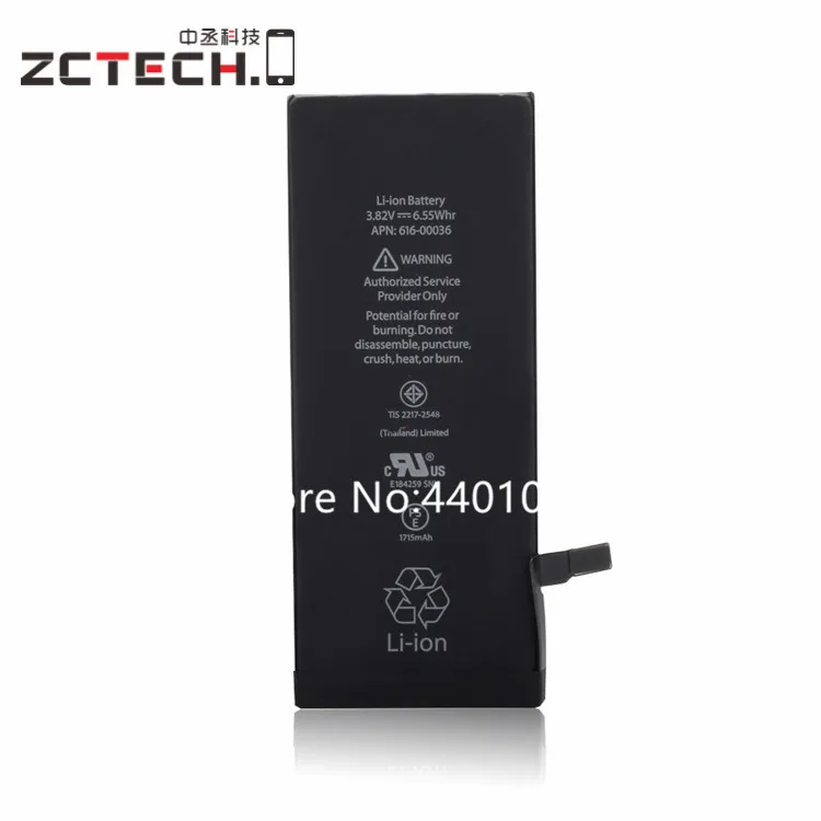 CC 1PCS AAA TOP quality high capacity battery for iphone 6SPlus battery