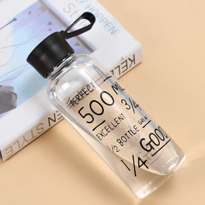 

My Fashion Breakproof Water Bottle Travel Camping Lemon Juice Drinkware Readily Space Impregnable Kettle First-class 500ML