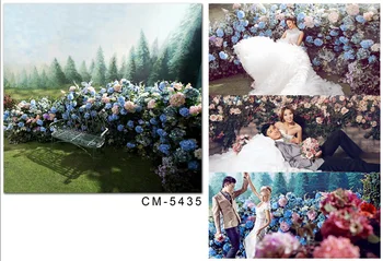 

Spring Garden Backgrounds Vinyl cloth High quality Computer printed wedding photo backdrop for sale