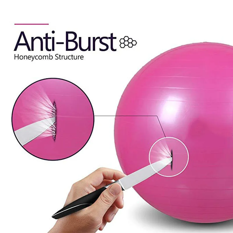 Fitness Yoga Balls 55cm 65cm Body Building Balance Sports Entertainment Exercise Ball Bola Pilates Workout Massage Gym Office Home (6)