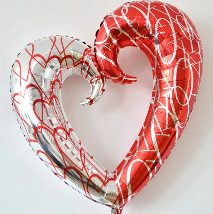 1 шт. гигантский 100*110 см сердце любовь фольга шары в форме сердца День Рождения украшения Свадебные Воздушные шары детские игрушки