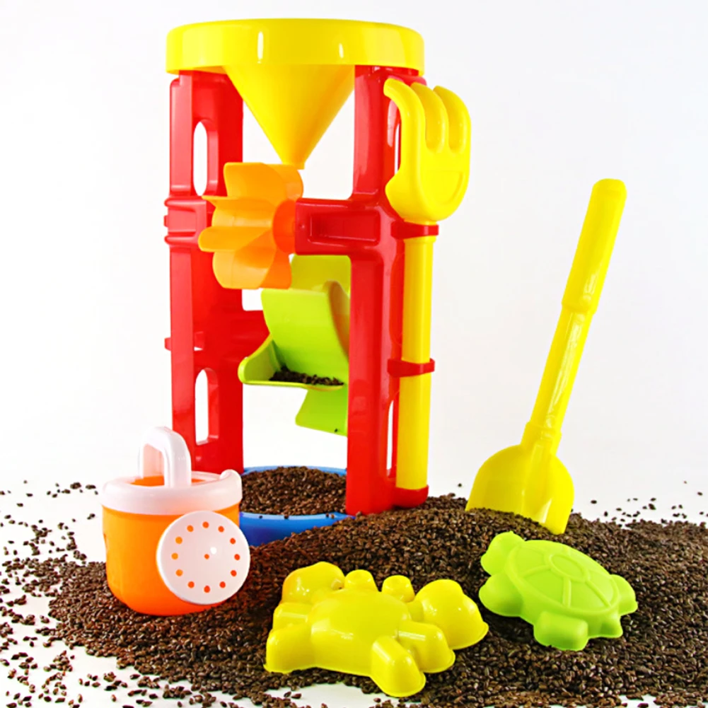 Двухколесный песочные часы запихните животных для детей лето забавная вода Пляж игры с песком игрушка песочница Приморский игрушечная Лопата