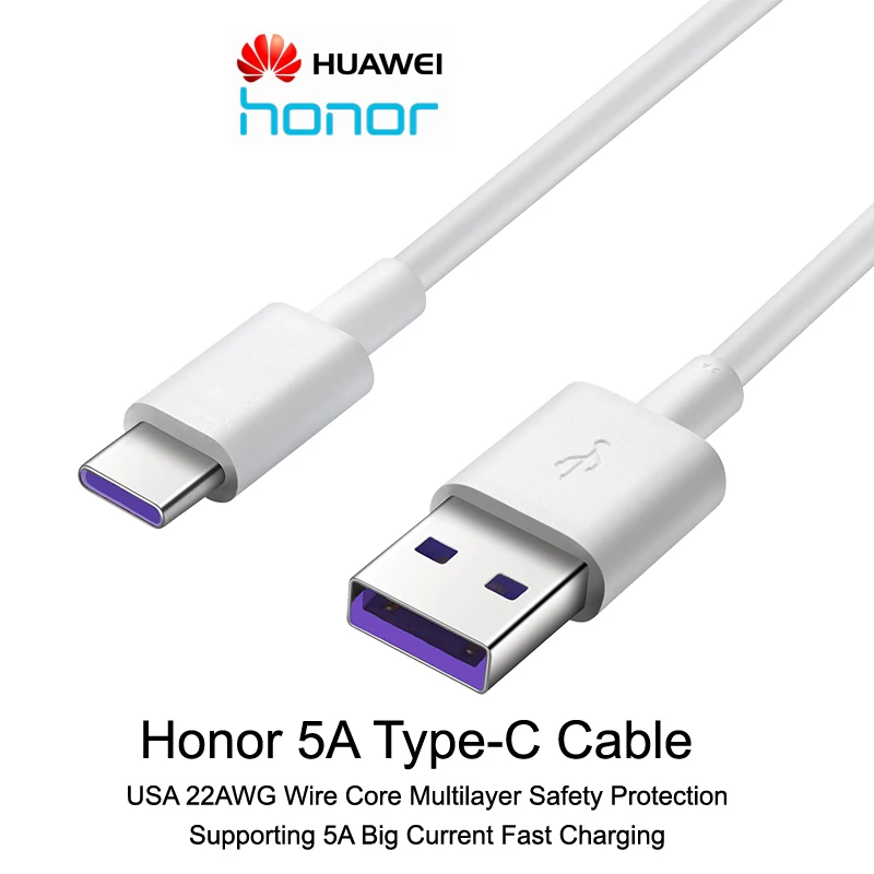 Кабель huawei 5A usb type-C и C-C для быстрой зарядки и передачи данных с США 22AWG провода Core высокого качества