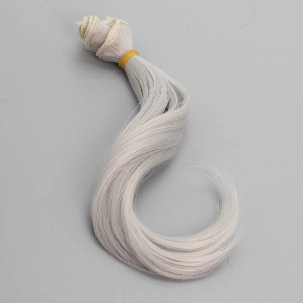 New Doll Accessories 15100cm DIY Mini Tresses Doll Wig High-Temperature Material Ponytail Hairs Wig For BJD High-Temperature (9)