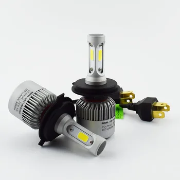 

2 PCS Car Headlight Bulb Hi-Lo Beam COB LED Headlights 72W 8000LM 6500K Auto Headlamp 12v 24v fog light H4 H7 H11 9005 9006 H13