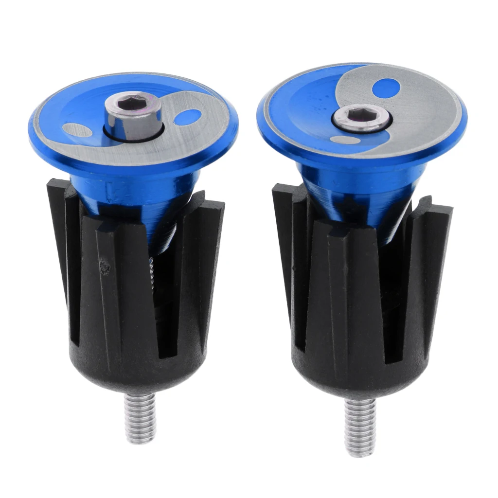 1 Pair Bicycle Handlebar Bar End Caps Plugs Stoppers Lightweight   Bicycle Parts for MTB Road Bike Cycling 1.73 x 0.94 inch 