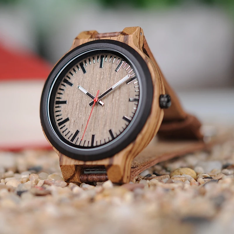 BOBO BIRD New Luxury Wooden Watches Men and Women Leather Quartz Wood Wrist Watch relogio masculino Timepiece Best gifts C-P30