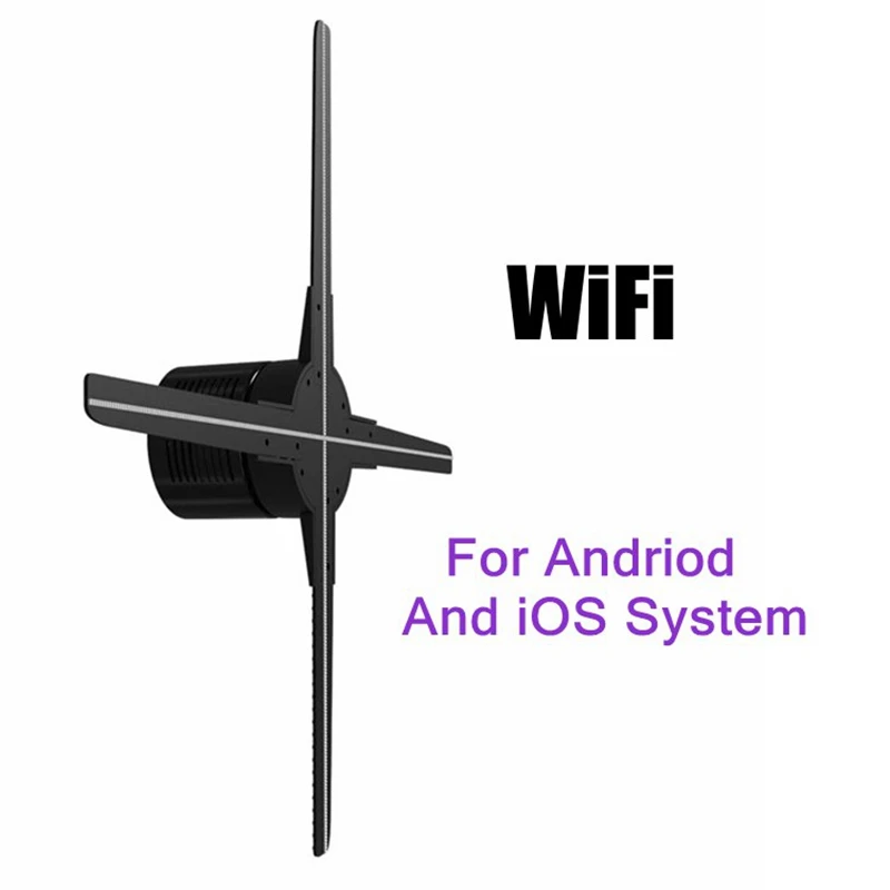 50 см Wi Fi HD высокой Разрешение 3D голограмма светодиодный вентилятор