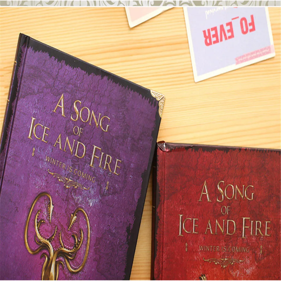 Горячая Новинка Jingu Ice And Fire Songs блокнот права игры ретро ноутбук Континентальный твердый переплет дневник планировщик блокнот