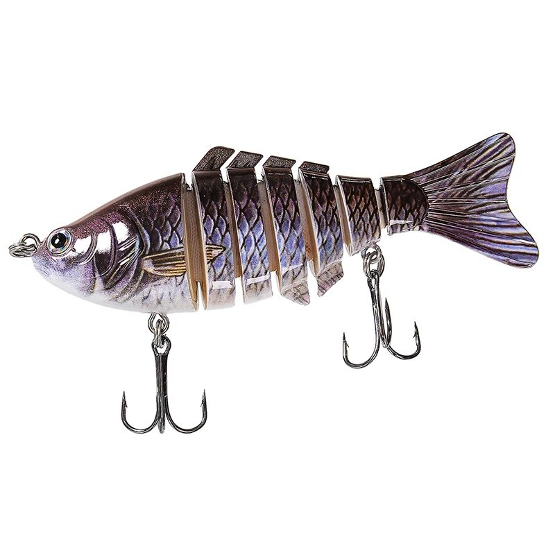 Isca de Pesca Equipamento de Pesca Isca de Pesca com 6 Seções Swimbait com 6 Gancho Superior 10 Cm-4 - 0.55 Oz-15.4g 5 pc 7 6 High Quality Esporte e Lazer