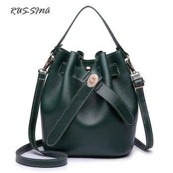 

RUSSMA 2018 Spring New Fashion Women Small Bucket Bag Female Composite Casual Shoulder Bag Lady Mini Crossbody Handbag YNT0296