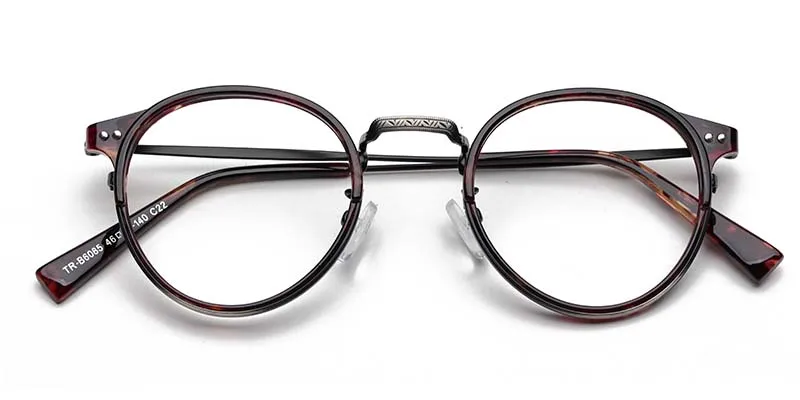 Оптические очки из титанового сплава, оправа для мужчин, ультралегкие ретро очки для близорукости по рецепту,, мужские пластиковые винтажные очки