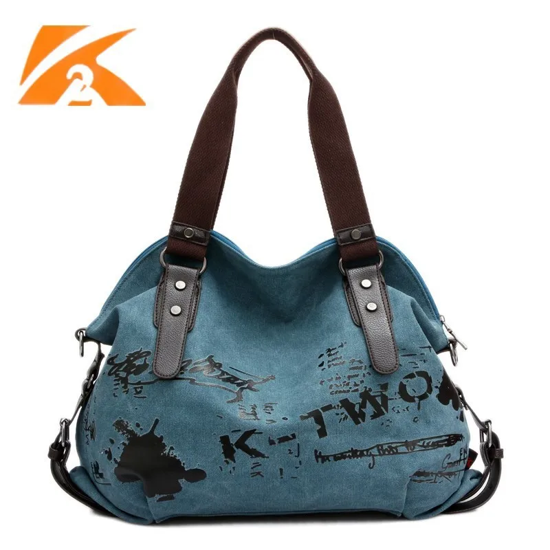

Bolsos Mujer Summer The New Printed Canvas Bag Retro For Graffiti One Shoulder Inclined Straight Across Package Manufacturer
