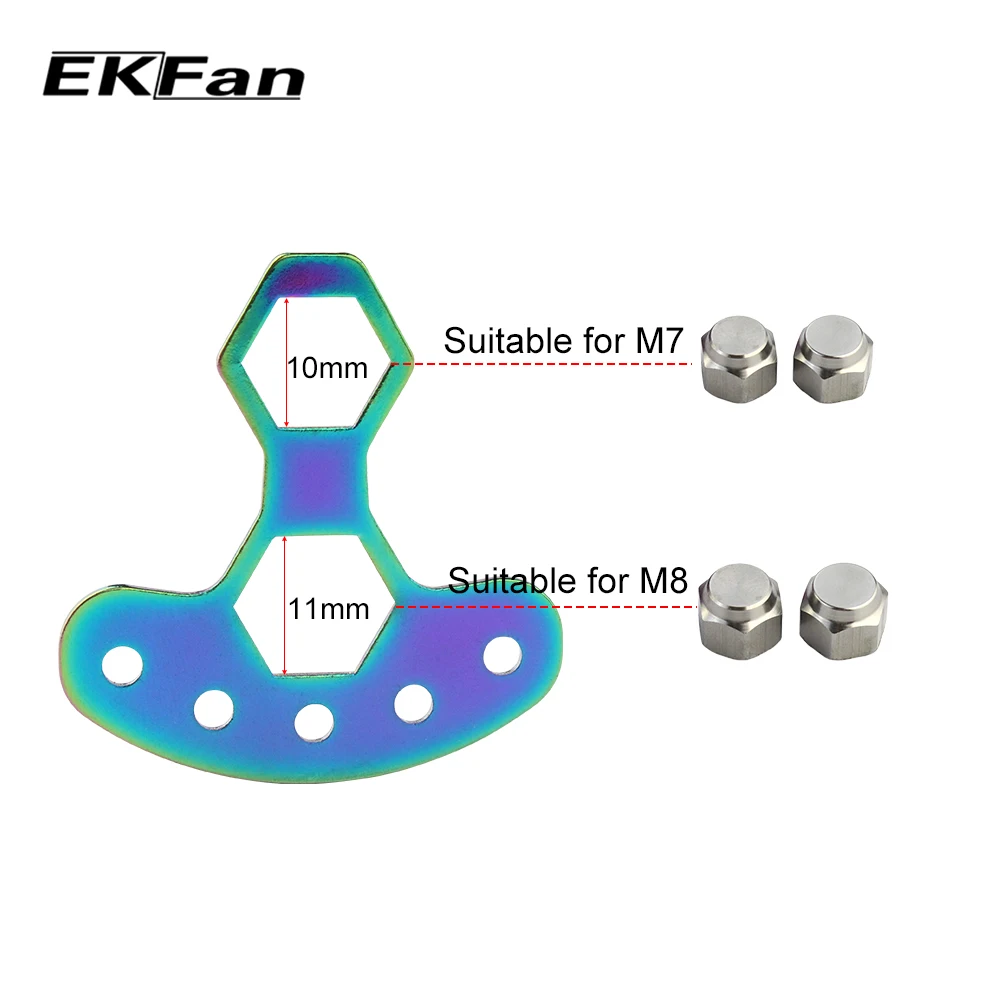 EKFan портативная Рыболовная катушка ручка M7/M8 инструмент для снятия винта рыболовные ручки колпачки для регулятора открытый инструмент Рыболовная катушка инструмент