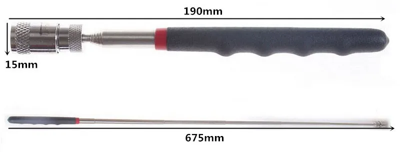 1 шт. телескопическая Палочки до инструмент магнитный мини светодиодный магнит инструмент для Палочки ing Отвёртки Гайки и Болты из металла винт Ручные инструменты