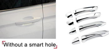 

For VW Volkswagen Tiguan 2017 2018 ABS Chrome Exterior Car Door Handle Cover Trim (without Smart Key hole) 8pcs