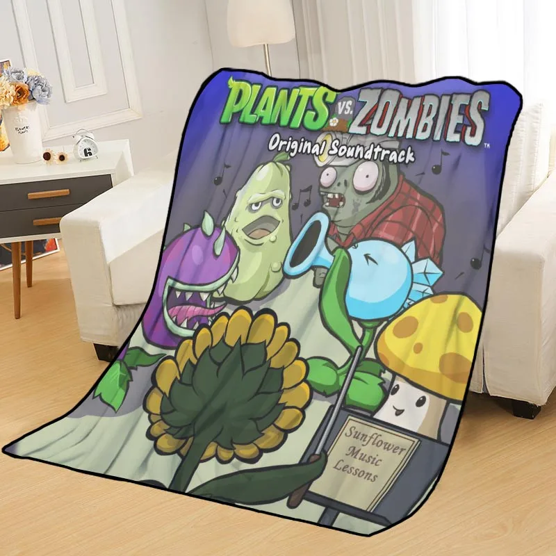

New Arrival Plant VS Zombie Blankets Printing Soft Nap Blanket On Home/Sofa/Office Portable Travel Cover Blanket