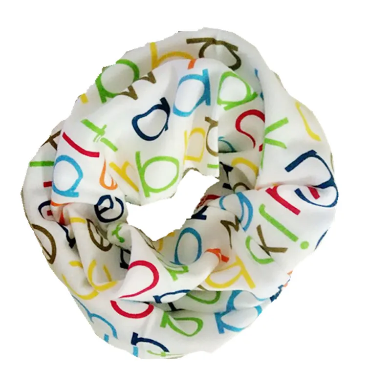 Модный милый детский шарф с мультяшным принтом, детский хлопковый шарф воротничок, осенне-зимний шарф для маленьких мальчиков и девочек - Цвет: 48
