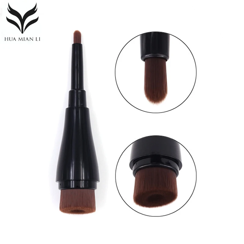 

Double Head Makeup Brush Multi-function Loose Powder Eyeshadow Brush Bottle Shape BB Cream Liquid Foundation Cosmetic Brush