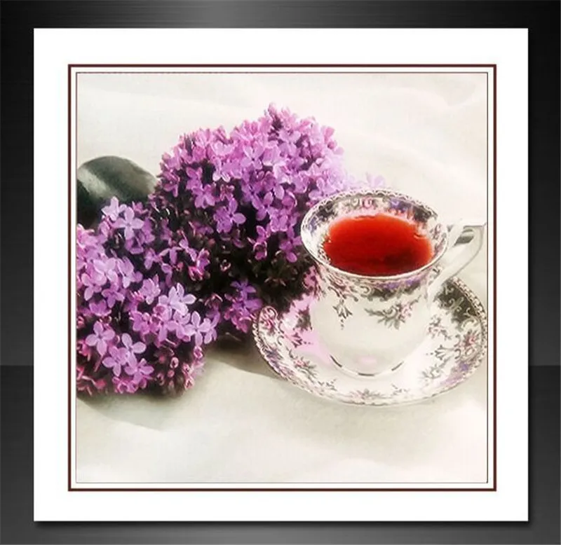 5D Diamond Painting Cross Stitch Pattern round Embroidery Scented tea flowers Resin Full Drill Home Decor DIY | Дом и сад