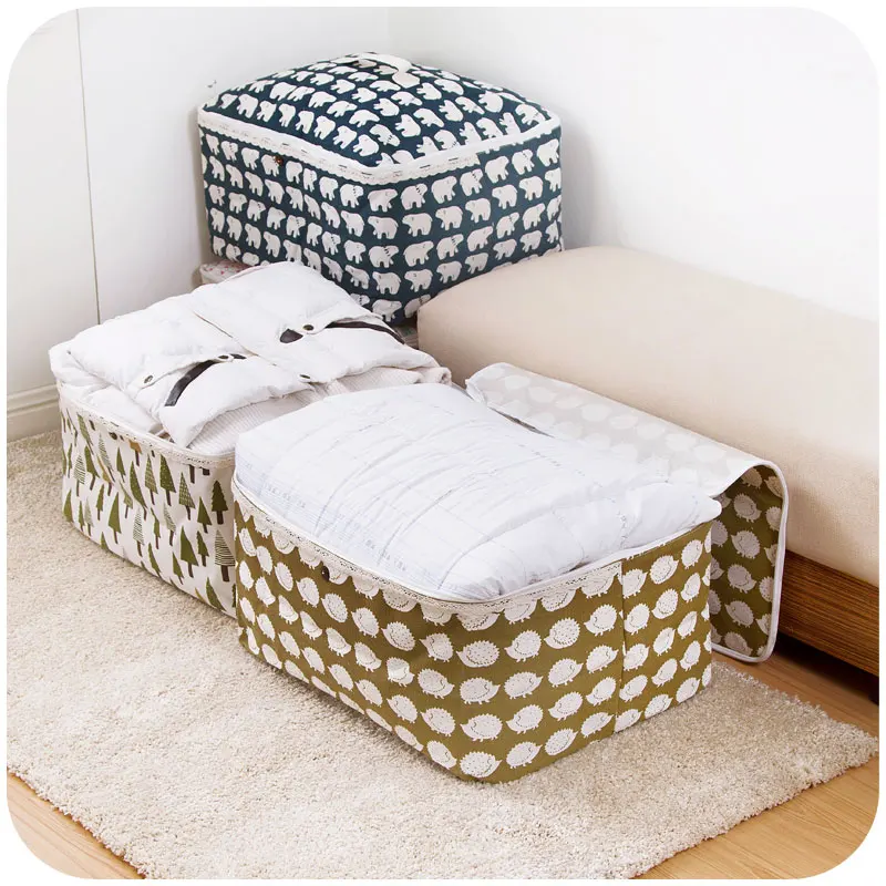 

Cotton clothing and quilts pouch waterproof bags loaded quilt finishing bags quilt moving packing bags zipper pouch 64022