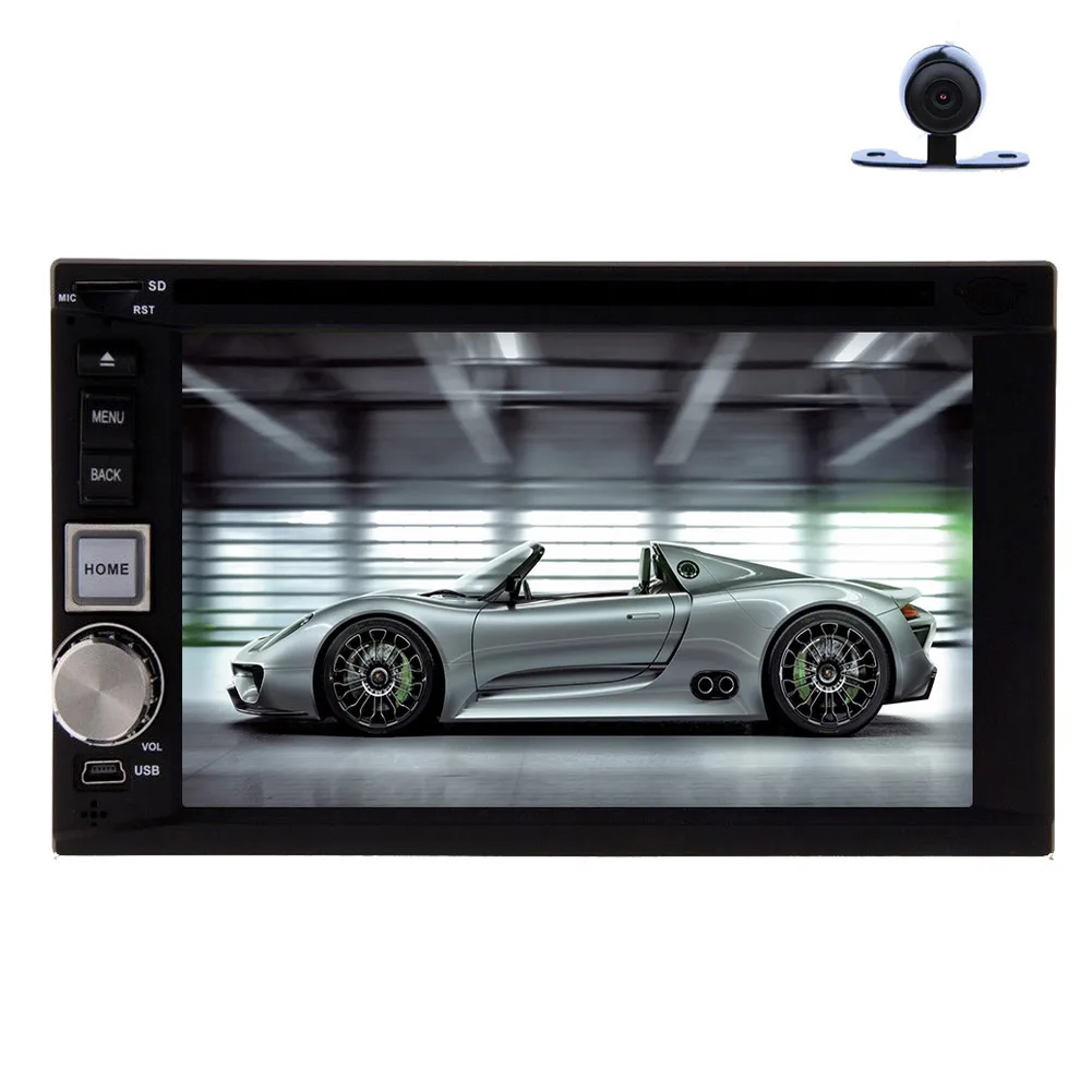 Perfect SD MP4 2 din Auto Accessory EQ Radio Autoradio GPS Stereo Map Car DVD Player FM AM Steering Wheel Video Touchscreen 12