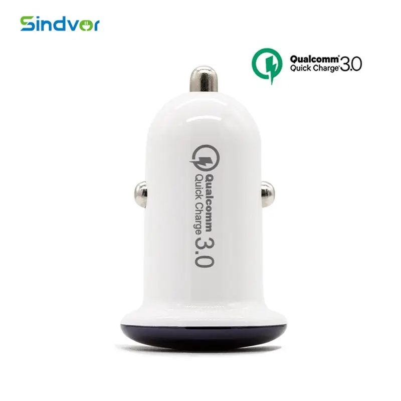 Sindvor 5 V 3A شاحن سيارة USB صغير سريعة تهمة 3.0 الهاتف المحمول محول شحن سريع QC 3.0 تهمة العالمي ل فون Xiaomi