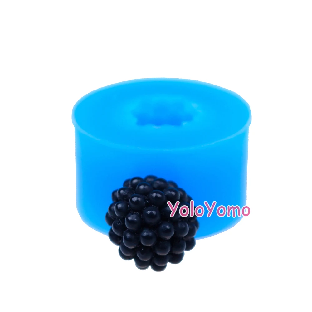 S038YL 13 3 мм 3D Blackberry силиконовая форма сладкие фрукты украшения торта помадка