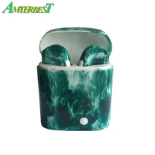 AMTERBEST Produto Personalizado Colorido desenho V4.2 Gêmeos Do Bluetooth Fone De Ouvido Bluetooth fone de Ouvido Estéreo Fone de Ouvido para o dispositivo Bluetooth