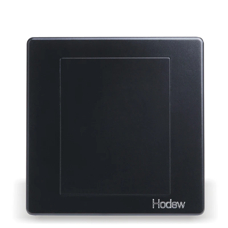 

Home Wall Switch Socket, 86 Type Concealed Black Steel Frame, Blank Panel Cover, PC 220V 10A