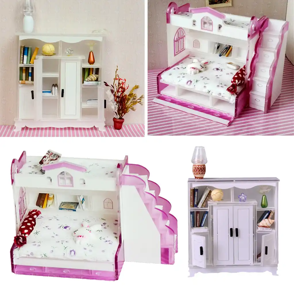 8/82 miniatur Kinder Etagen Bett Doppel Etagen & Schrank Schrank 8/82 miniatur Kinder Etagen Bett Doppel Etagen & Schrank Schrank