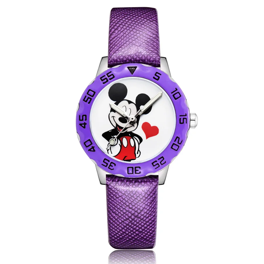 Fashion Cute Mickey Minnie Mouse style Children's Watches Kids Student Girls Boys Quartz leather