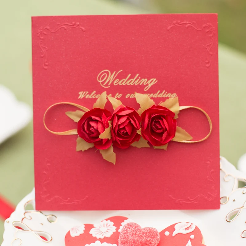  Wedding Invitation Vintage Wedding Bridal Shower Gift Greeting Card Party Supplies Decoration Weddi - 33061587999