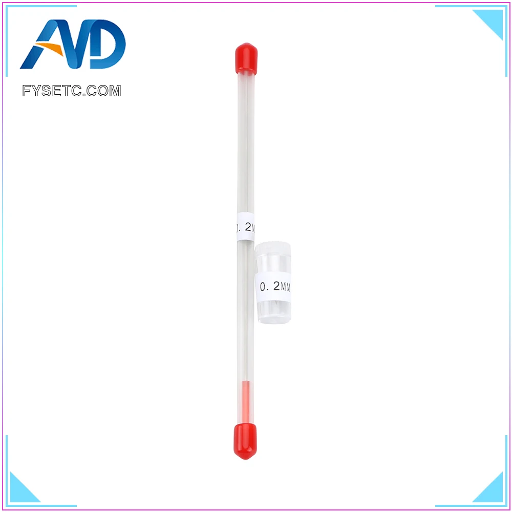 

3D Printer Parts 0.2mm Airbrush Nozzle Adapter Set With Nozzle Needle Cleaning Nozzles Tool For V6 Hotend 1.75mm Filament