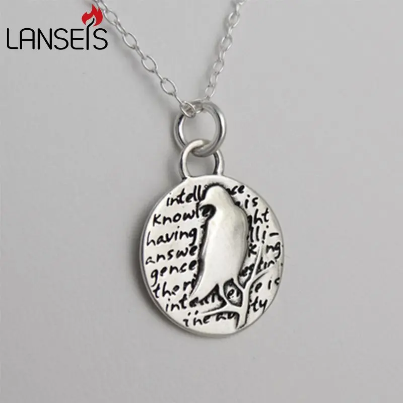20 штук вдохновляющие Ворон Necklace15mm