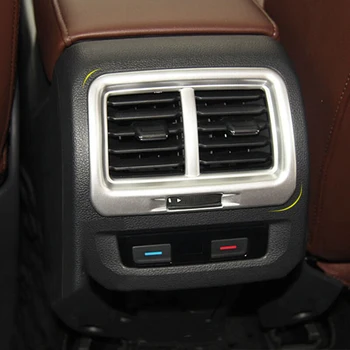 

For Touran 2016 2017 2018 ABS Matte Car Armrest Rear Air Vent Outlet Trim Frame Car-styling Sticker accessories 1pcs