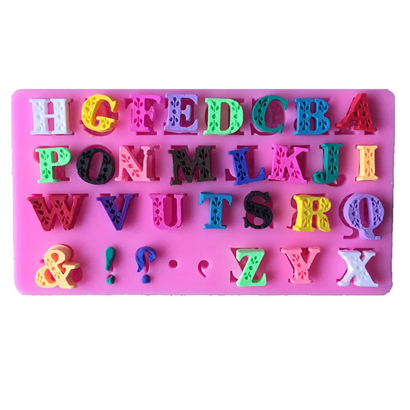 

1PCS Number& Letters Shape Food Grade Silicone Cake Tools, For Cupcake, Jelly, Chocolate, Candy Bakeware Decorating C152
