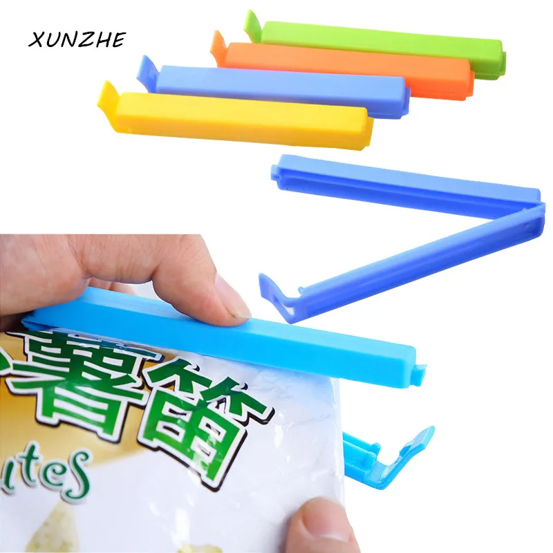 

10Pc/Lot Househould Food Snack Storage Seal Sealing Bag Clips Sealer Clamp Food Bag Clips Kitchen Tool Home Food Close Clip SeaL