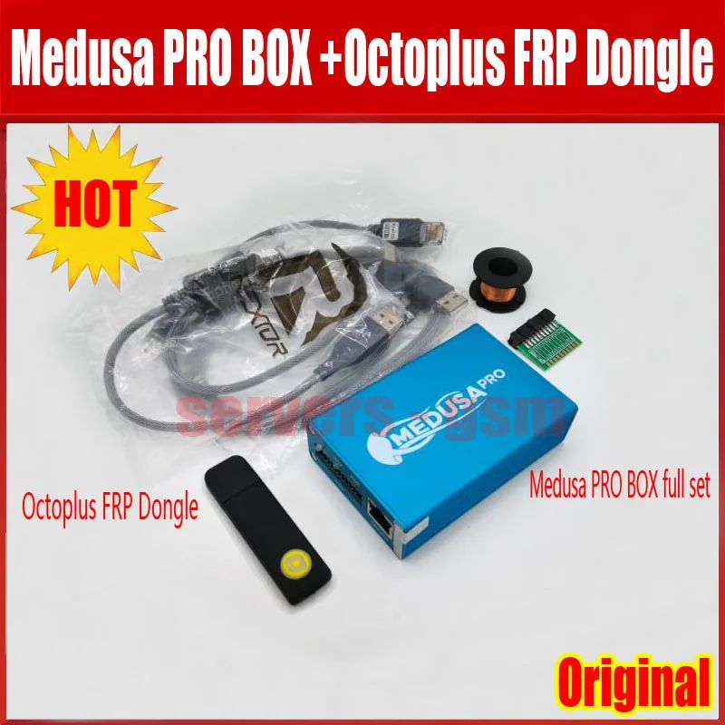 Новая оригинальная коробка Медуза PRO Box+ Octoplus frp Dongle+ JTAG зажим MMC для LG для samsung для huawei с Оптимусом кабелем