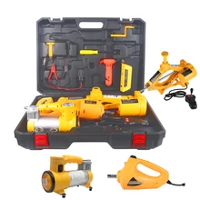 3.0T Hydraulic Automotive Lifting Car Jacks Electric Wrench 3-in-1 Jack Auto Repair Tool Multifunction Emergency Power Supply