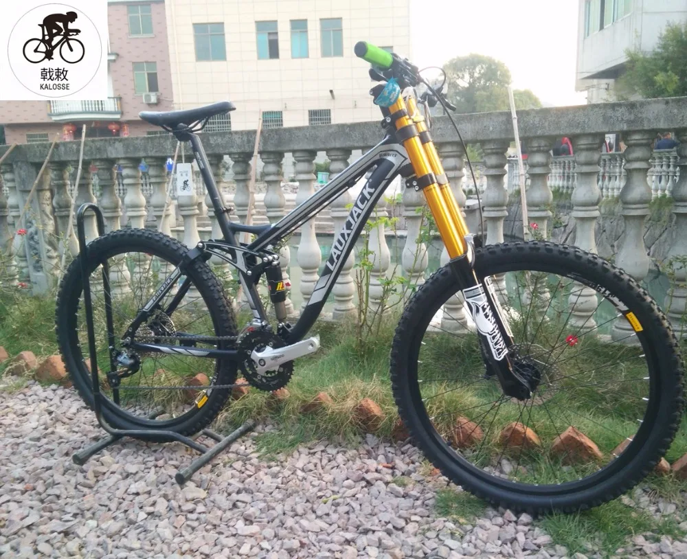 Clearance Kalosse  M610  Hydraulic brakes  30 speed alloy Full suspension frame  downhill  bike 26*17 inch    mountain bicycle 0