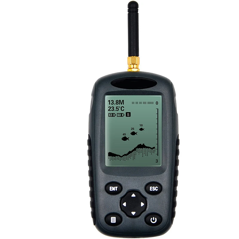 Морской gps беспроводной Пластиковый детектор рыбы lcd лодочный искатель датчик